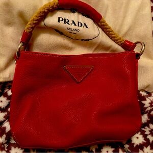 Prada purse in red